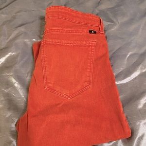 Lucky Brand size 4 waist 27 distressed red jeans